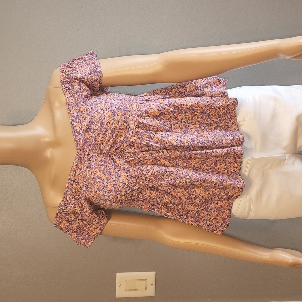 Japna floral V-neck blouse